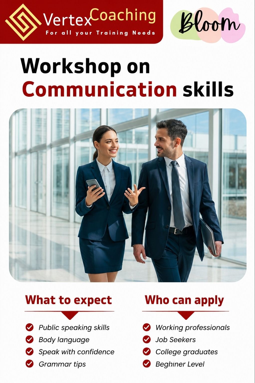 Communication Skills Workshop by Vertex Coaching