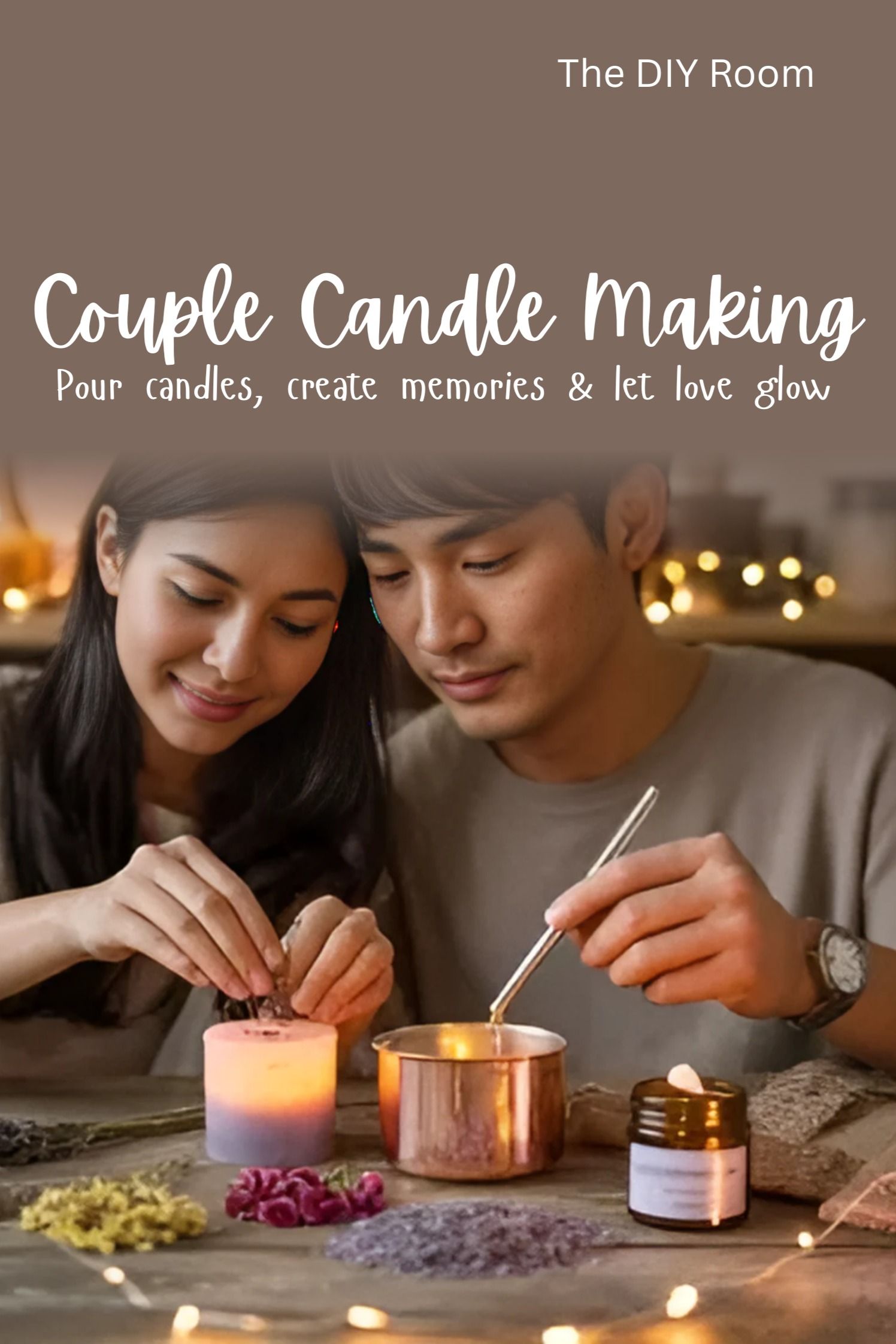 Couple Candle Making