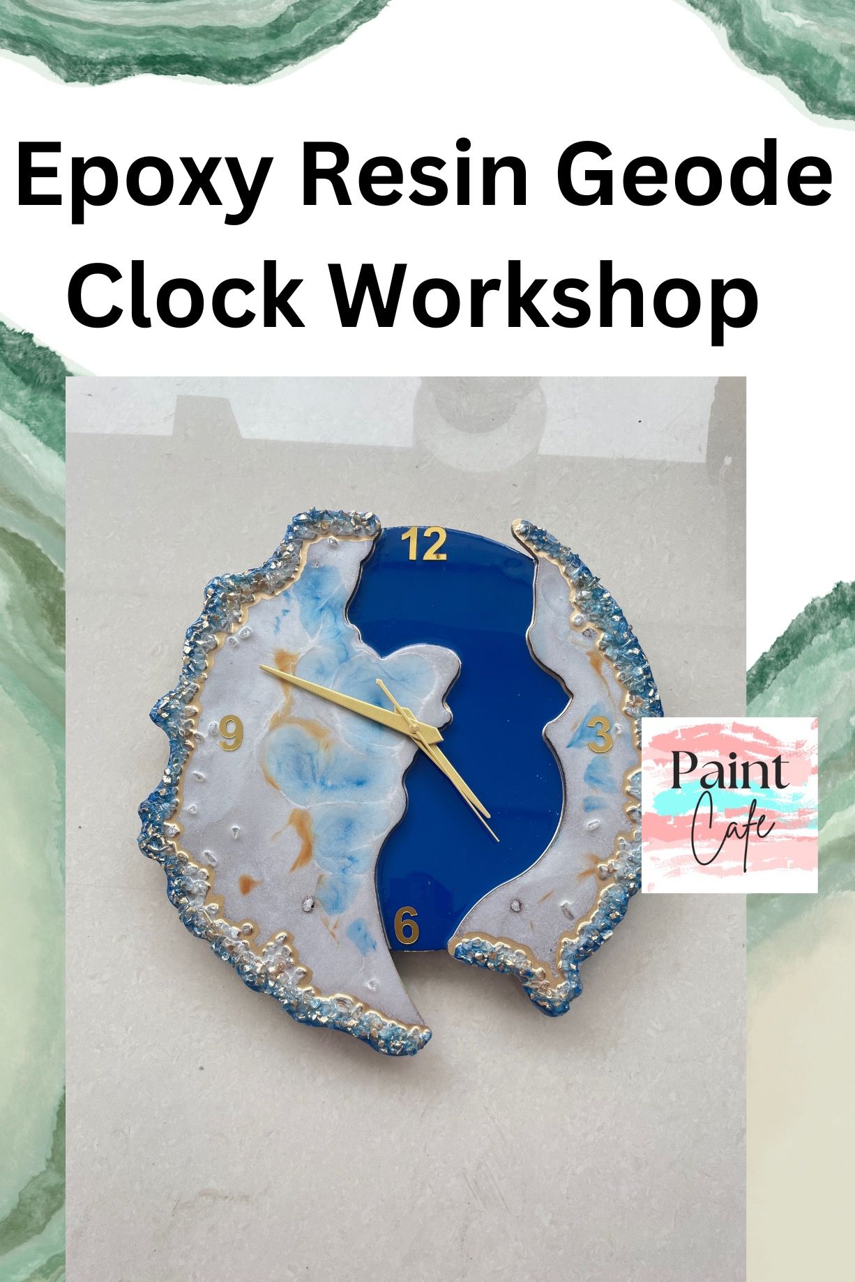 Epoxy Resin Geode Clock workshop-