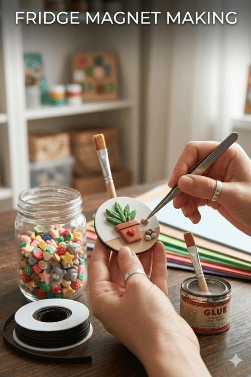 Fridge magnet making