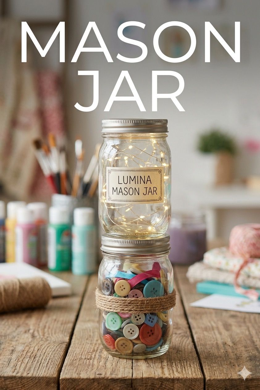 Mason jar painting