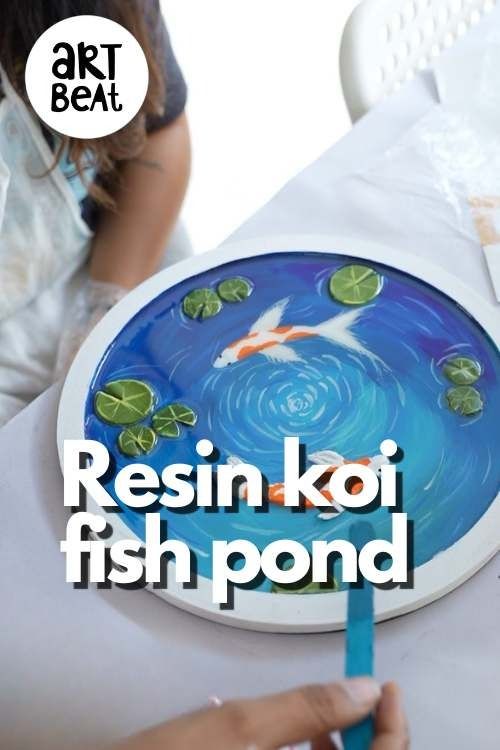 Resin koi fish pond