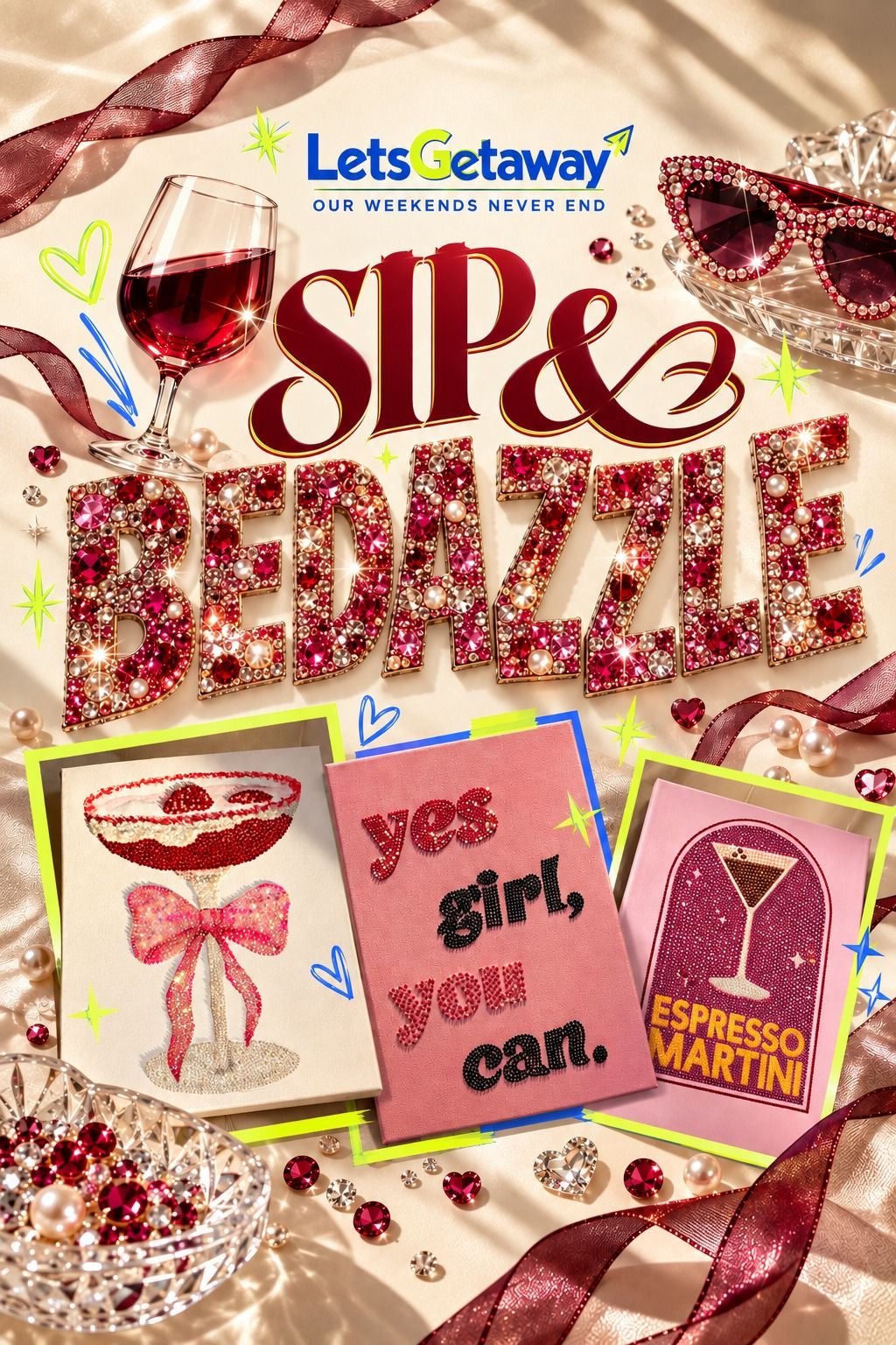 SIP AND BEDAZZLE