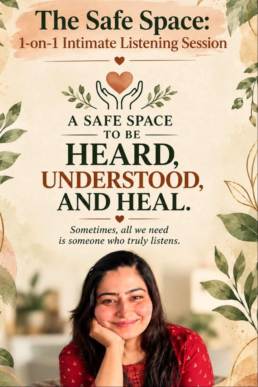 The Safe Space: 1-on-1 Intimate Listening Session