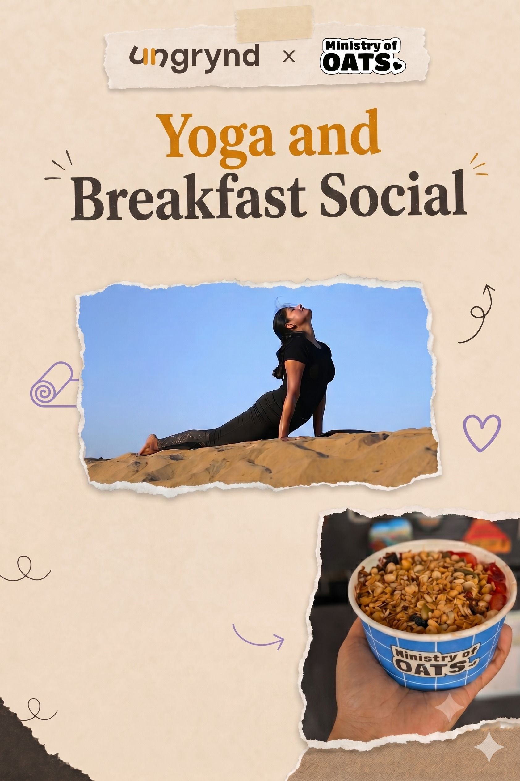 Yoga and Breakfast Social by Ungrynd